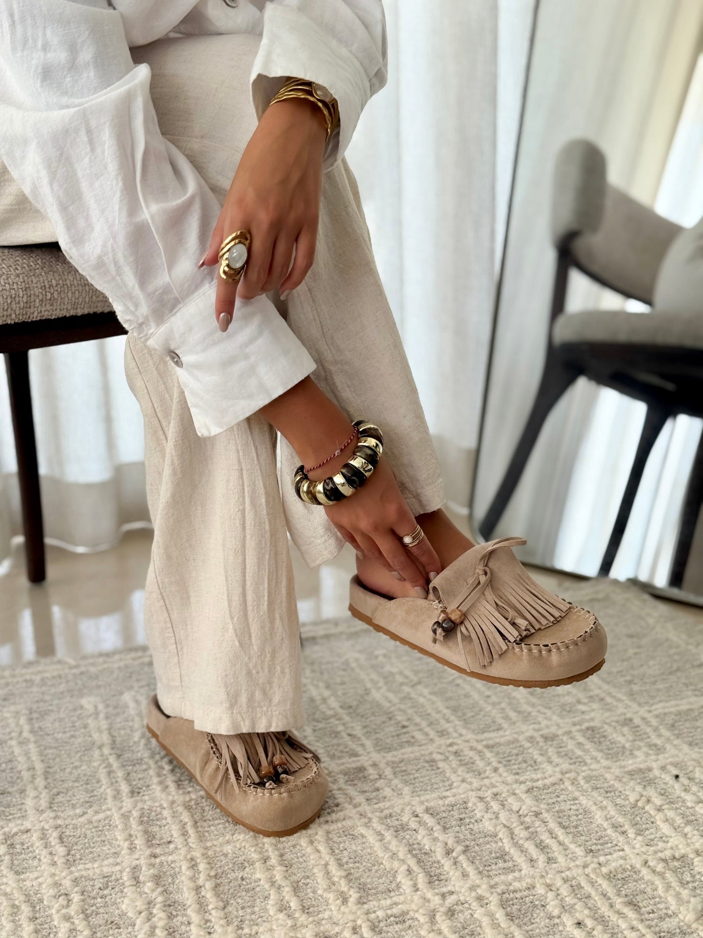 SABRINA | Mules Taupe