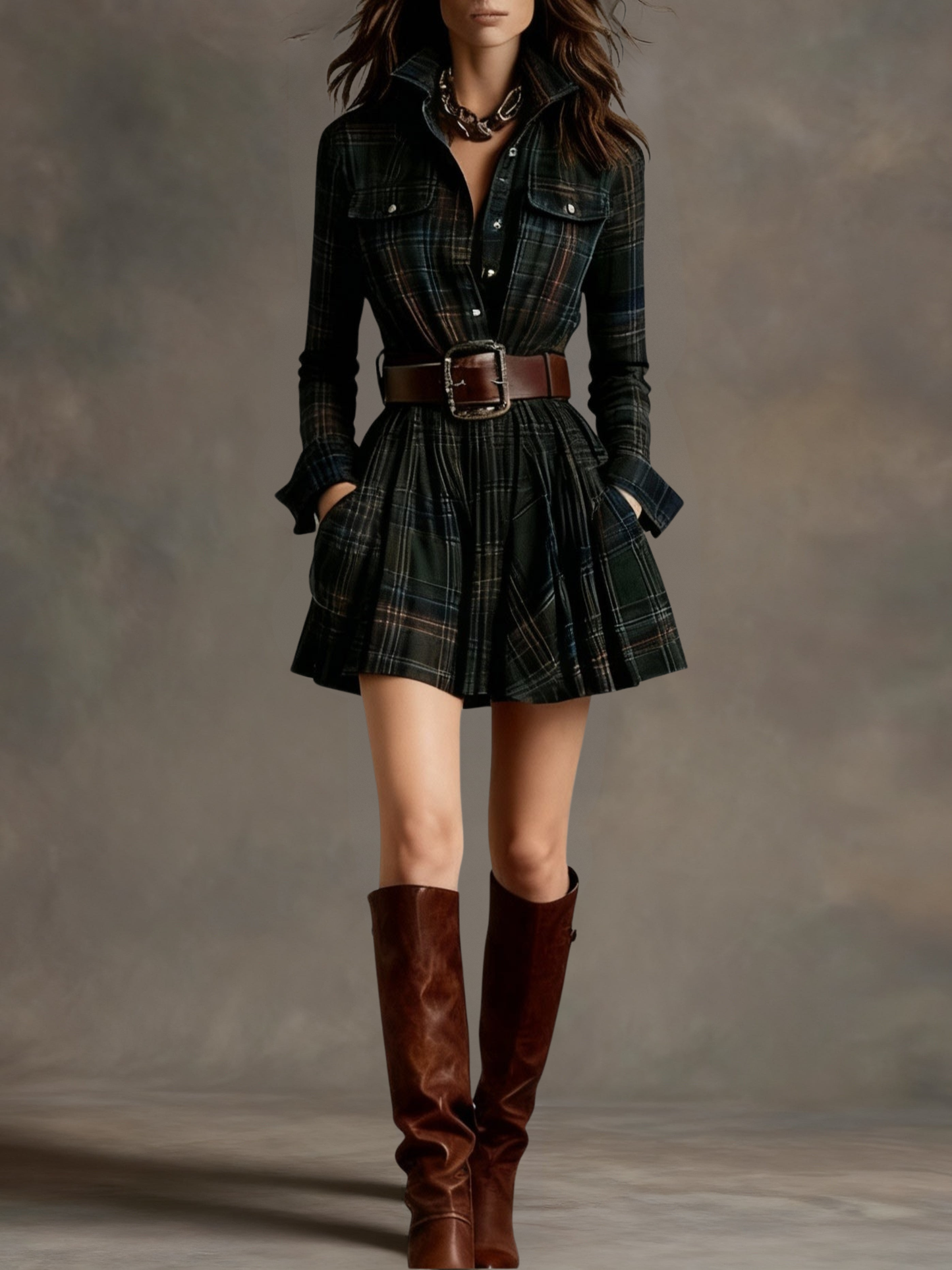 Evonne™ Vintage Mini Dress + Cinturón Gratis