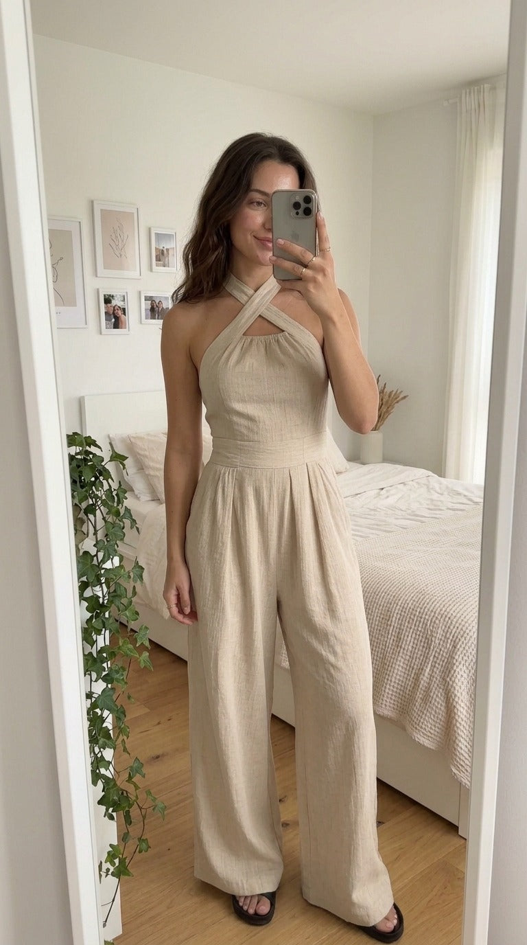 BIANCA | MONO ELEGANTE DE ESCOTE CRUZADO