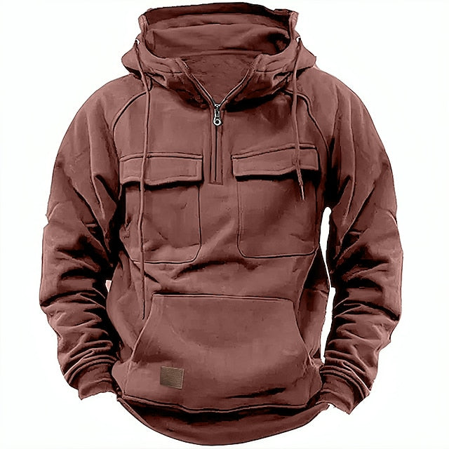 Sudadera de invierno con capucha y cremallera Javier