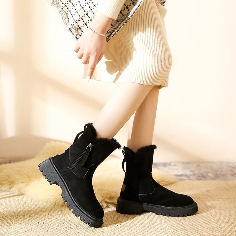 Botas con forro polar para mujer