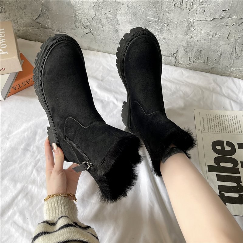 Botas con forro polar para mujer